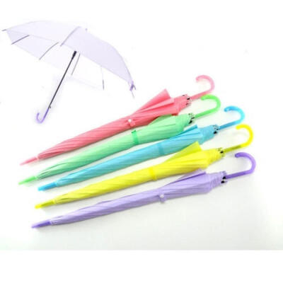 

2018 hot Fashion looks durable&portable colorful long handle transparent automatic umbrella wedding party waterproof new