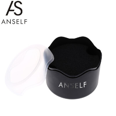 

Anself Fashion Round Plastic Delicate Watch Box Wristwatch Container with Sponge Cushion Multifunctional Storage Case