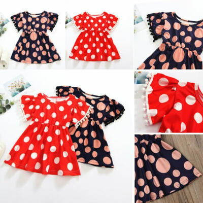 

US Toddler Kids Baby Girl Floral Clothes Party Skirt Sundress Dress Outfit Set