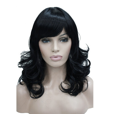 

StrongBeauty Medium Length Wavy Dark Brown Full Synthetic Wig Womens Wigs COLOUR CHOICES