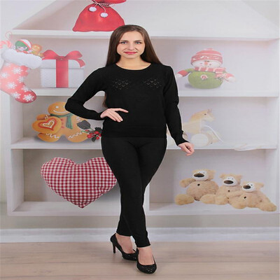 

autumn&winter light hollow small round neck bottoming sweater slim thread thin slim collar sweater women