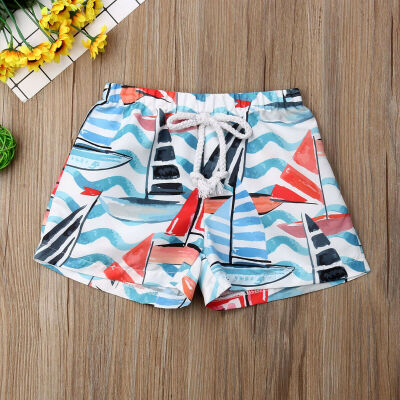 

Hawaiian Newborn Kid Baby Boys Elastic Waistband Short Pants Beach Shorts