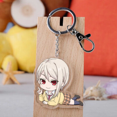 

Anime Shokugeki no Soma Yukihira souma Model Cartoon Key Ring Pendants keychain Toys Gift