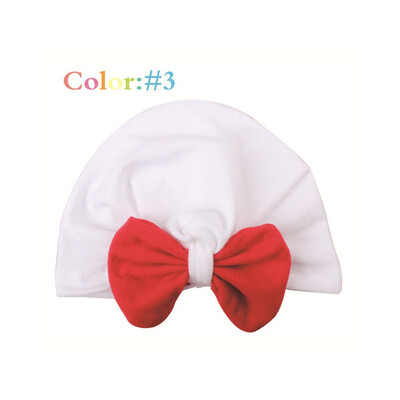 

New Style Baby Hats Velvet Warm Hat Bowknot Beanie Cap Unisex Infant Kids Knit
