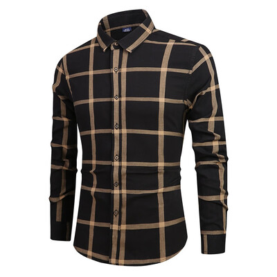 

Tailored Mens Long Sleeve Button Turndown Collar Painting Casual Top Blouse Shirts