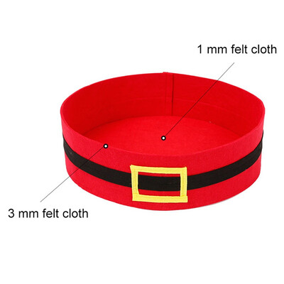 

Cat Round Bed Santa Claus Belt Design Pet Dog Cat Cushion Bed Soft Pet Nest Fit For Cats Puppy Sleep Mat Pad