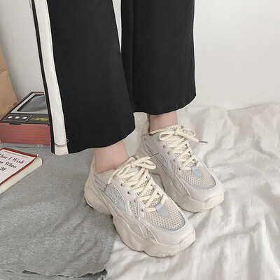 

Sports shoes female Inins100 fashion mesh shoes summer breathable running trend father shoes intellectual smoked shoes are super h