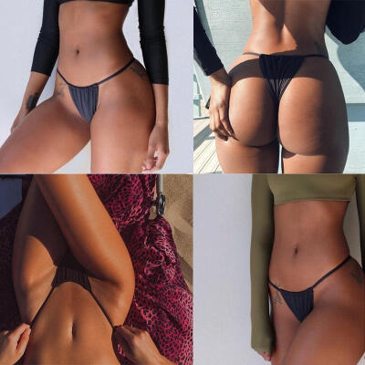 

Women Hot Brazilian Cheeky Bikini Bottom Thong Bathing Beach Swimsuit Swimwear