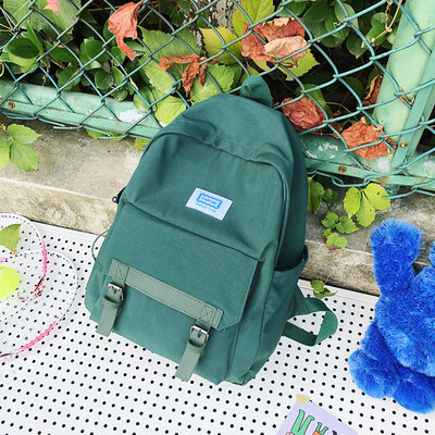 

Large-capacity school bag female high school student backpack Korean version of the ancient girl girl campus wind ins junior high school student backpack