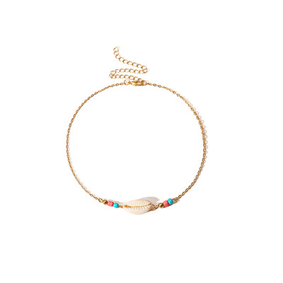 

Bohemian Gold Color Chain Shell Choker Necklace For Women Boho Conch Beach Necklace Seashell Femme Jewelry