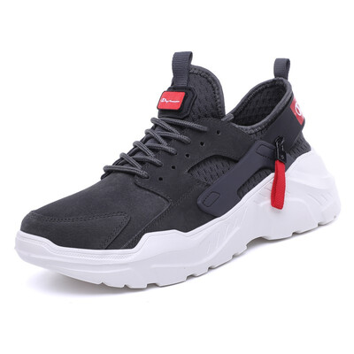 

Mens Shoes Fashion Sports Casual Outdoors Sneakers Breathable Running Shoes Light Lace Up Shoes For Men Black Grey Red Size 39-44