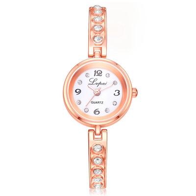 

Korean version of the small&exquisite bracelet watch LVPAI brand with rhinestone alloy fashion watch