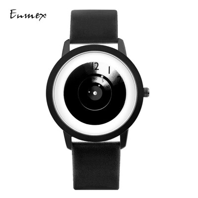 

Festive Gift Enmex Focus Time Concept Watch Creative Design Stacked Pointer Fresh Simple Watch