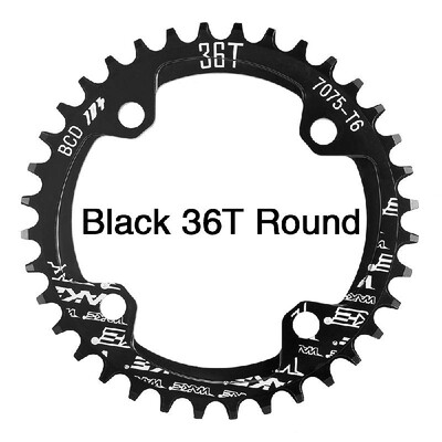 

Bike Narrow Wide Chainring Crankset Single Chain Ring Bike Round Oval Chainrings BCD 104MM 32T 34T 36T 38T