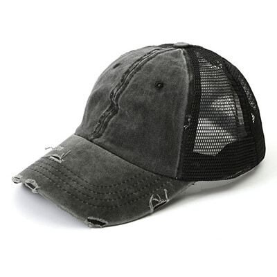 

Summer Sports Ponytail Baseball Cap Women Messy Bun Baseball Hat Casual Cotton Breathable Mesh Cap