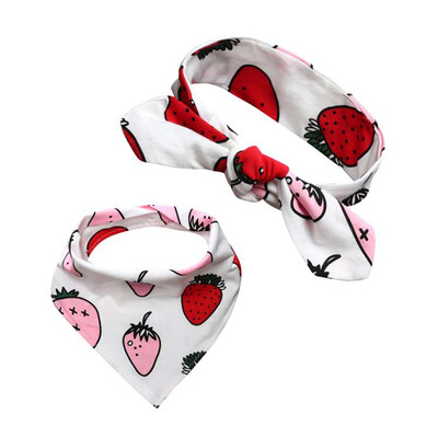 

Cotton Baby Bibs Burp Cloth Set Bow Hair Stuff Cartoon Triangle Baby Bibs Burp Cloth Reusable Baby Toddler Bib Apron