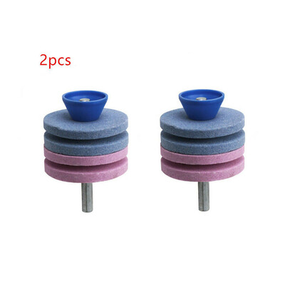

〖Follure〗Lawn Mower Blades Sharpener Grinder Wheel Stone For Power Drill Hand Drill Both