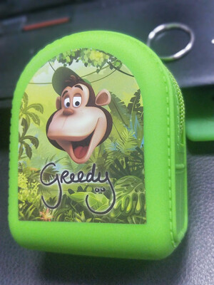 

AT MOUSE color cartoon pattern silicone coin purse zipper wallet ladies jewelry headset storage bag 11914