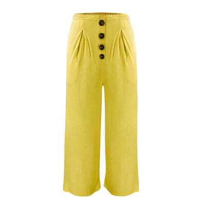 

Women High Waist Harem Pants Palazzo Wide Leg Loose Casual Trousers Plus Size