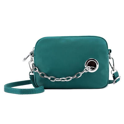 

Solid Color Chain Shoulder Messenger Handbags Women Nylon Crossbody Bags