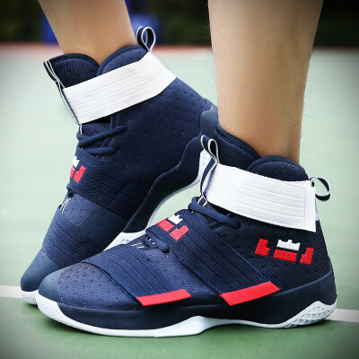 

Sports basketball shoes mens high-top boots wear-resistant non-slip breathable autumn Velcro