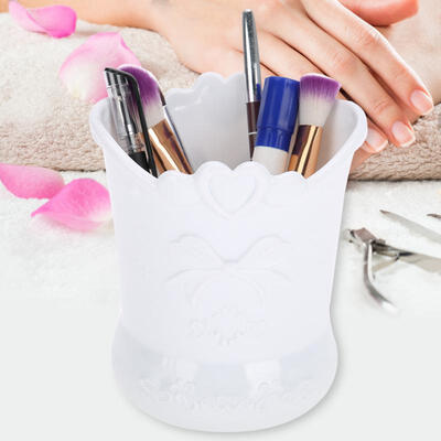 

Greensen Nail Art Desktop Storage Round UV Gel Pen Holder Manicure Container Tool
