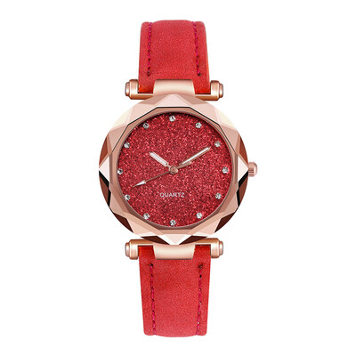 

RM Ladies fashion Korean Rhinestone Rose Gold Quartz Watch Female Belt Watch