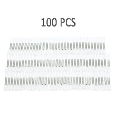 

100 PCS 26-24 AWG Insulated Heat Shrink Butt Connectors Waterproof Wire Electrical Crimp Terminals Connect Tube