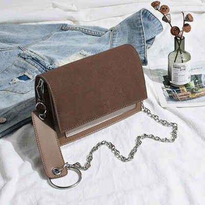 

Frosted texture red chic chain bag women 2019 new Korean version of Joker small square bag shoulder slung womens bags