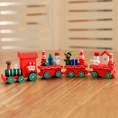 

〖Follure〗Christmas Decorations Christmas Woods Small Train Children Kindergarten Festive