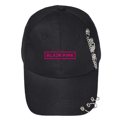 

KPOP BLACKPINK TWICE EXO GOT7 Hats Fashion Iron Ring Hats Adjustable Baseball Cap Hip Hop Snapback Hat