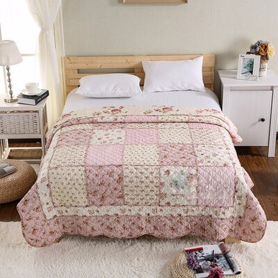 

Summer 100 Cotton Patchwork Quilt 1 piece Twin Size Student Quilts Sofa Blanket Bed Cover Sheet Kids Bedding Coverlets