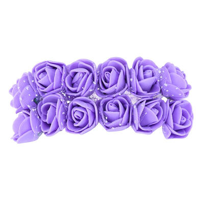 

12pcs Mini Foam Rose Artificial Flowers DIY Wreath Bridal Flowers Car Decor