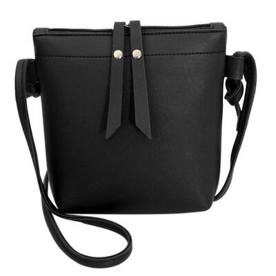

PU Leather Women Small Messenger Bags Pure Casual Zipper Shoulder Handbags