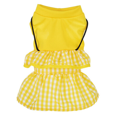 

Pet Summer Plaid Dress Sweet Japanese style Princess Dress Breathable pet clothes Costume for Chihuahua Yorkie Puppy