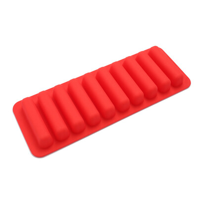 

Toponeto Rectangle Bakeware Cookie Candy Pastry Chocolate Finger Bar Silicone Mold