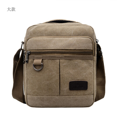 

Mens canvas bags inclined handbag Korean version fashion leisure 100 sets mens bags business small handbag inclined handbag rece