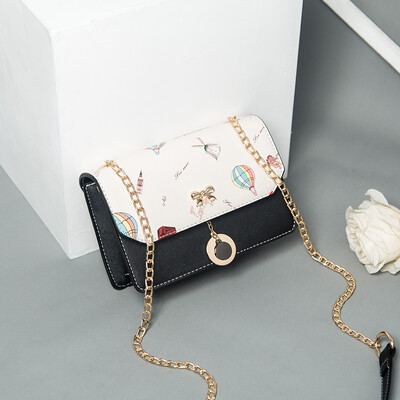

Summer inssen single-shouldered girl bags 2019 Korean version of girls straddle chain bags students