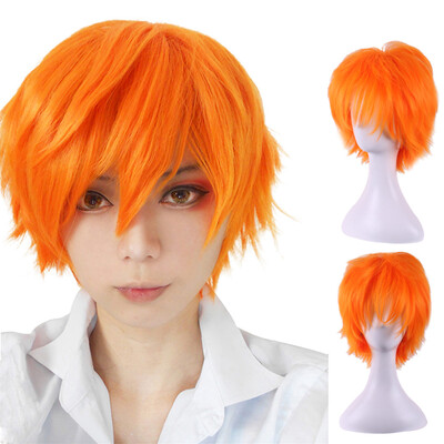 

〖Follure〗Fashion Short Straight Wig Hair Party Cosplay Full Wigs Styling Cool Wig 30cm