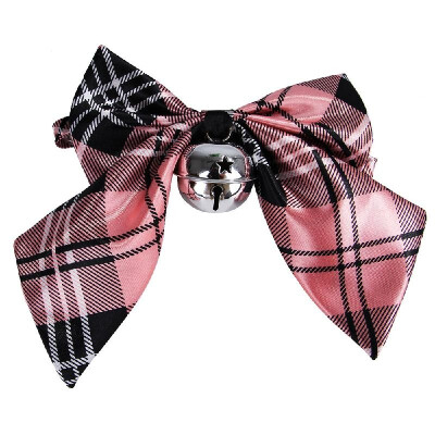 

Pet Bow Tie Pet Neck Tie Adjustable Dog Bowtie Collar w Metal Bell 8"-16" Neckties for Dogs Cats