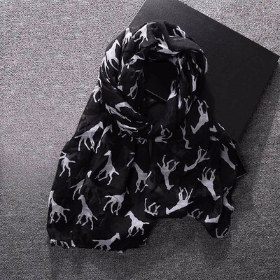 

Gobestart Women Ladies Giraffe Print Pattern Long Scarf Warm Wrap Shawl
