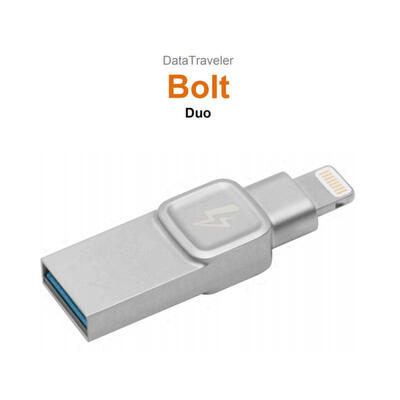 

Kingston DataTraveler Bolt Duo 32GB64GB128GB Lightning Flash Disk
