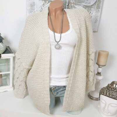 

Roseonmyhand Women Fashion Casual Solid Long Sleeve Knit Sweater Loose Top Cardigans Coat