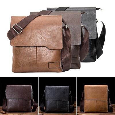 

Charm 3 Colors Leather Men Briefcase Casual Business Messenger Single Shoulder Bag Brown Black