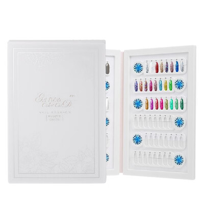 

96 Colors False Nail Color Book Display Detachable Nail Art Gel Polish Color Card Nail Color Chart Palette Manicure Tool