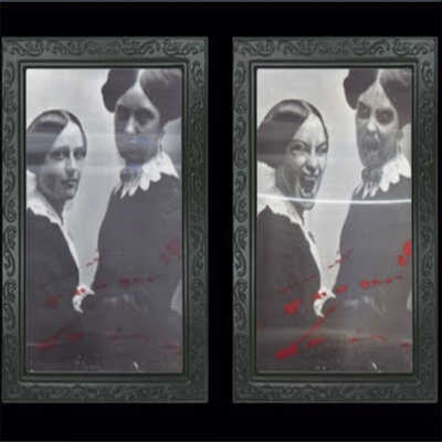 

3D Face-changing Photo Party Decoration Frame Terror Halloween Decoration Props Festive Party Supplies Halloween Decorations