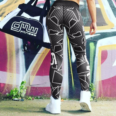 

Spot Amazon WISH hot sale explosions Europe&America sexy black special print leggings OM1122 Photo