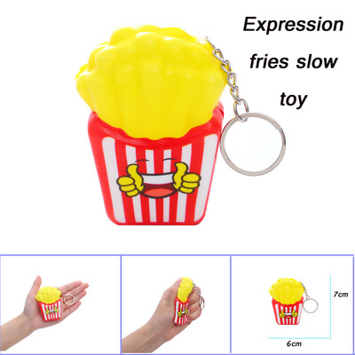 

Tailored Cute Expression Fries Decor Slow Rising Kid Squeeze Relieve Anxiet Gift Toys