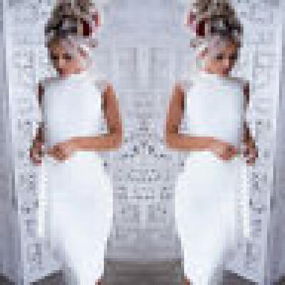 

Womens Bandage Bodycon Sleeveless Evening Party Cocktail Club Short Mini Dress