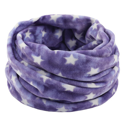 

Gobestart Unisex Plaid Double Layer Neck Warmer Fleece Knitted Scarf Scarves Shawl Cowl